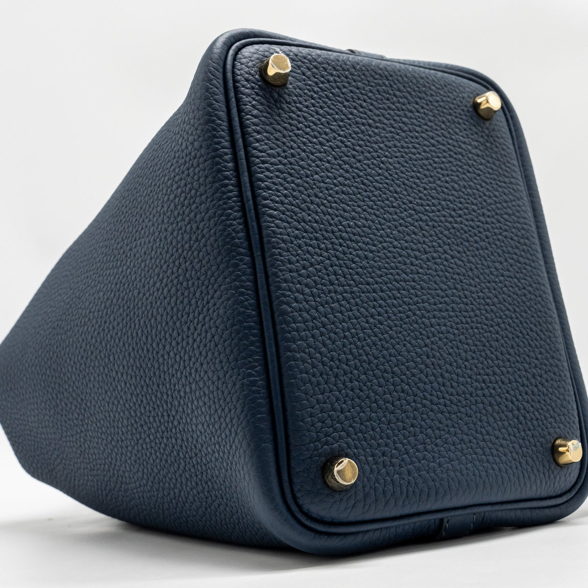 HERMES PICOTIN 18 LOCK BAG CLEMENCE BLEU DE PRUSSE GHW