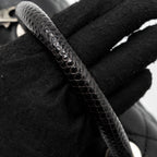 CHANEL SMALL COCO HANDLE CAVIAR / LIZARD HANDLE BLACK RUTHENIUM HARDWARE