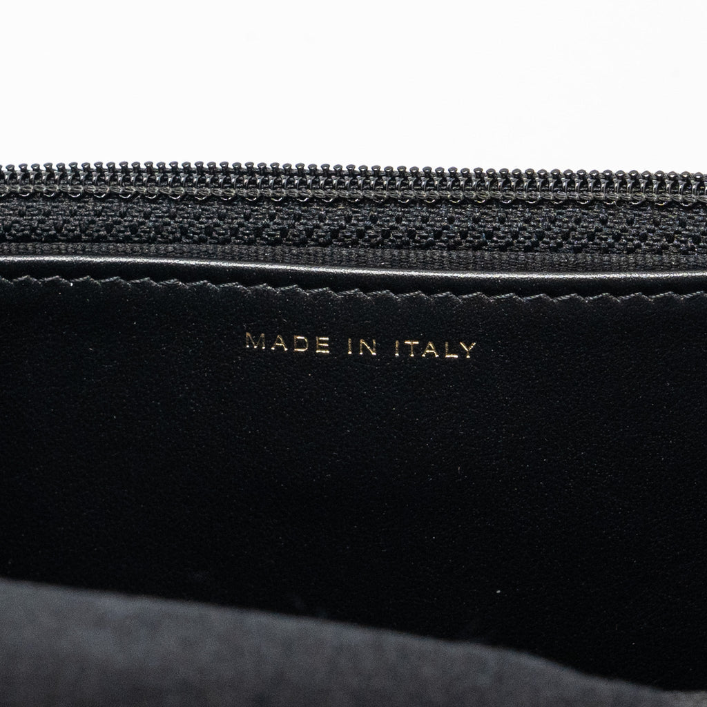 CHANEL WALLET ON CHAIN WITH POCKET BLACK CAVIAR GHW (MICROCHIP)