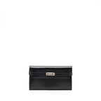 HERMES KELLY CLASSIC LONG WALLET BOX BLACK SHW