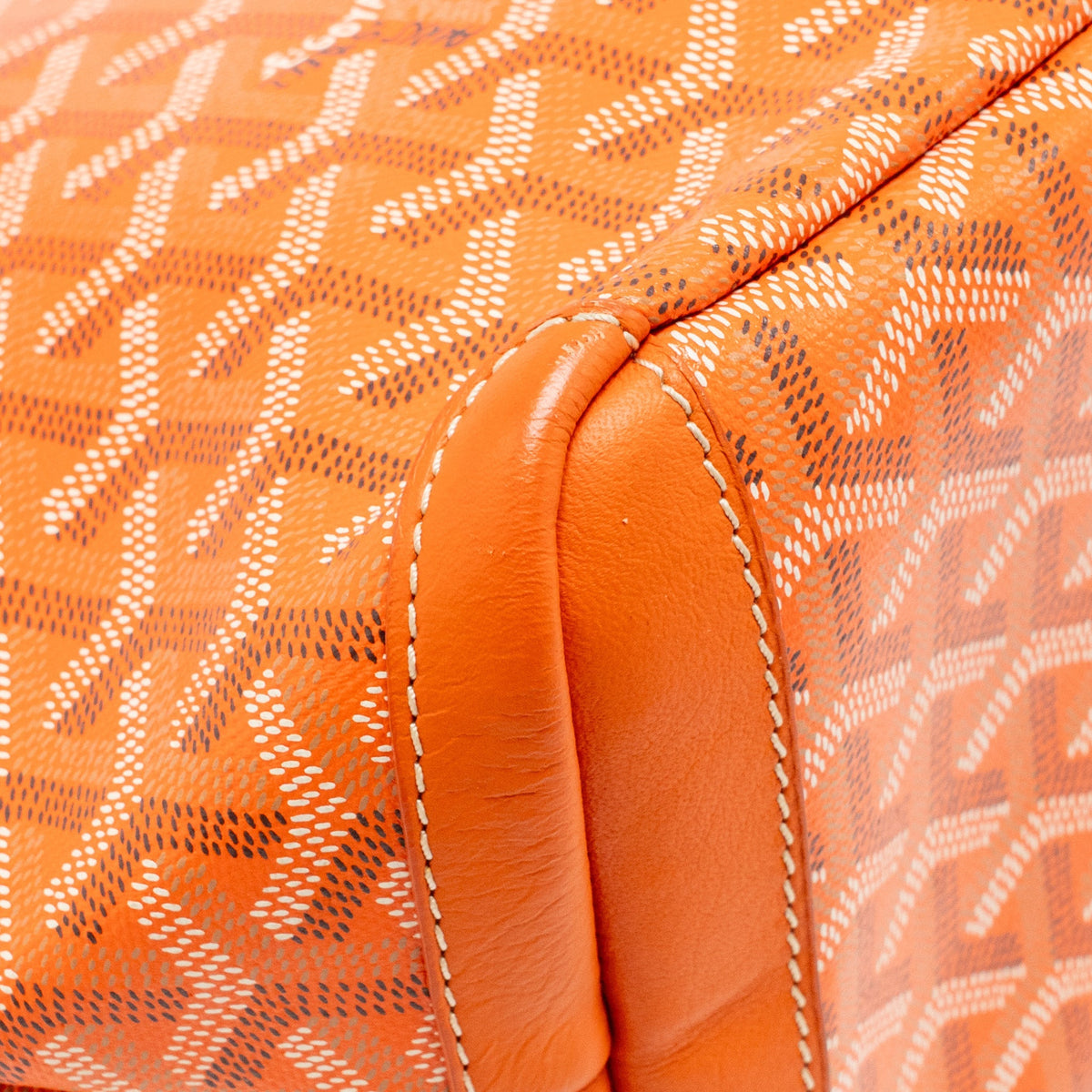 Goyard Artoise PM tote bag Goyardine canvas / calfskin orange SHW