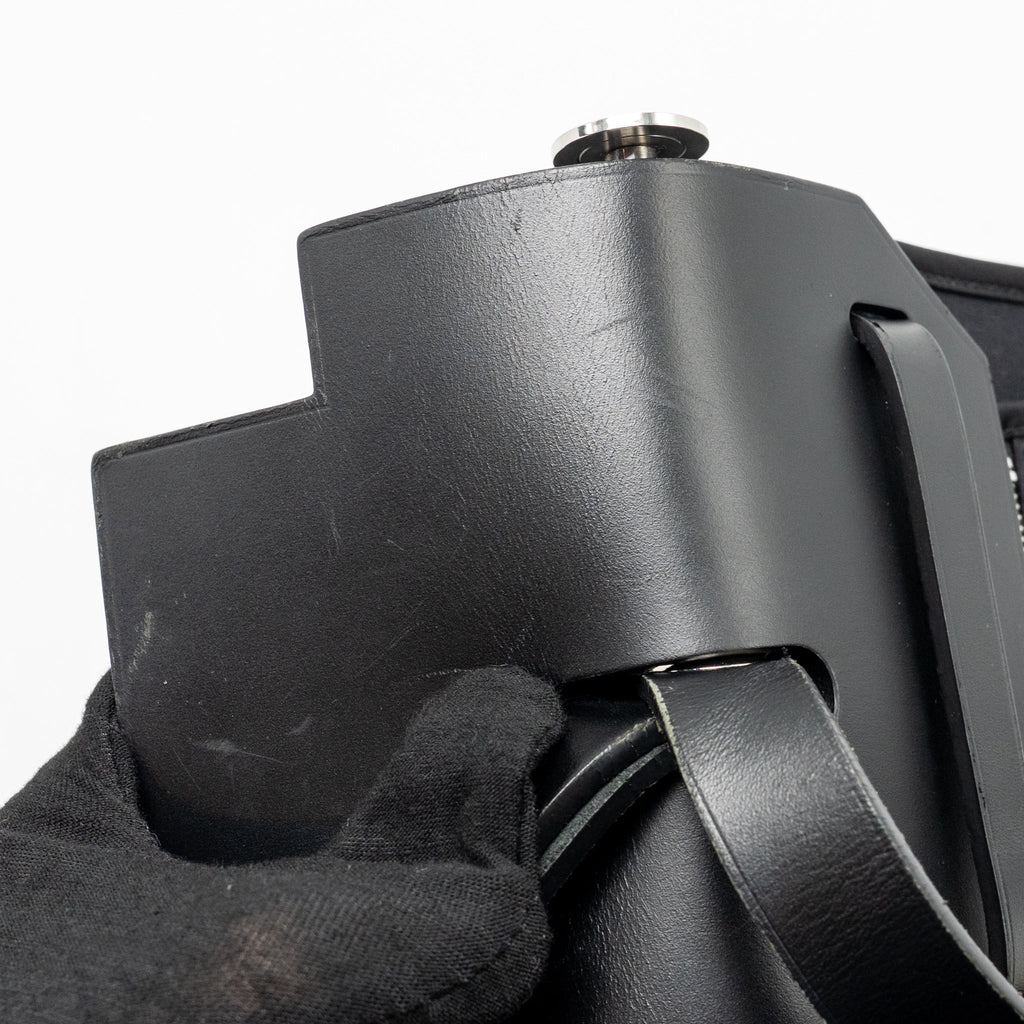 Hermes herbag 31 zip bag canvas/Hunter leather black SHW