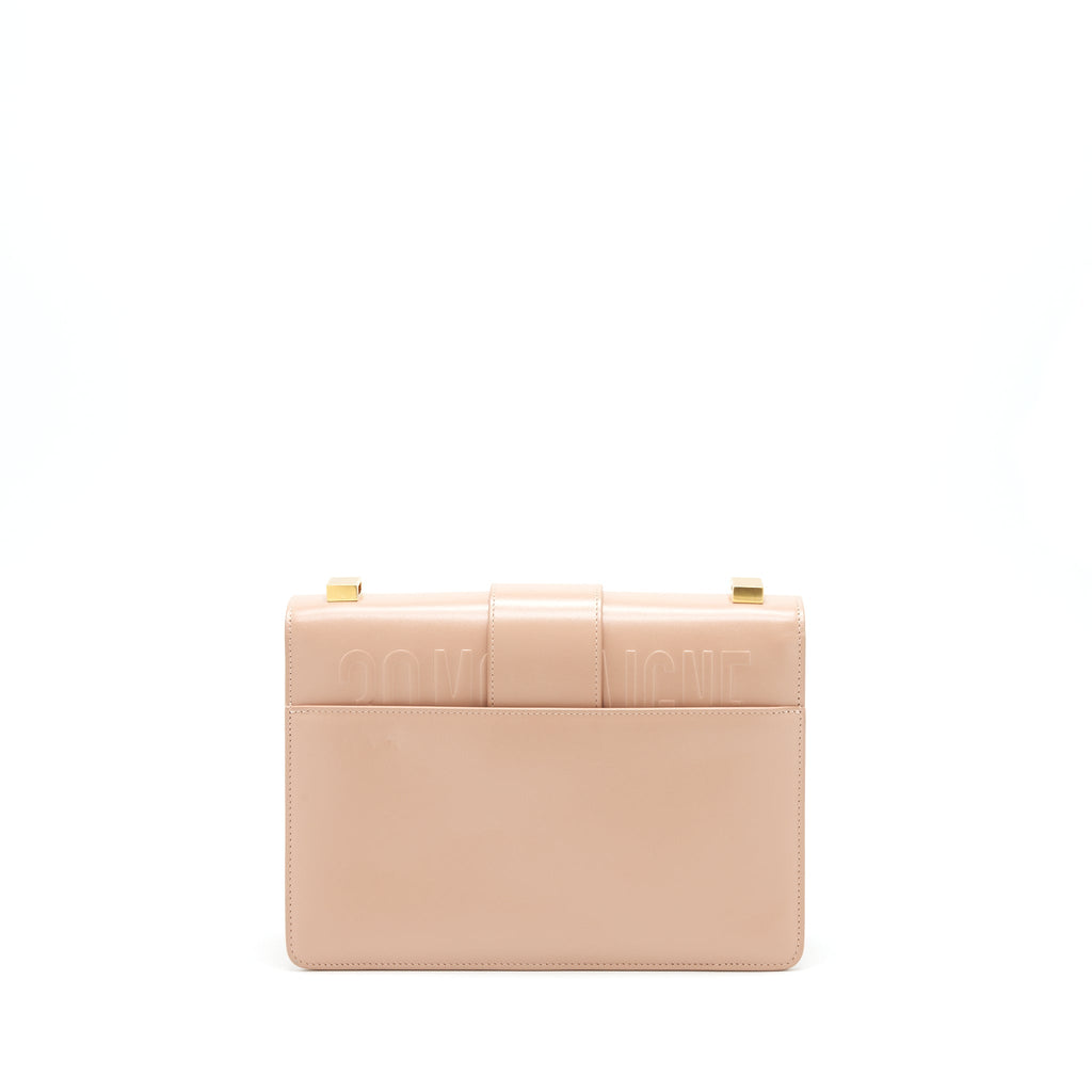 DIOR MONTAIGNE 24 MEDIUM FLAP BAG BEIGE PINK WITH GHW