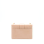 DIOR MONTAIGNE 24 MEDIUM FLAP BAG BEIGE PINK WITH GHW