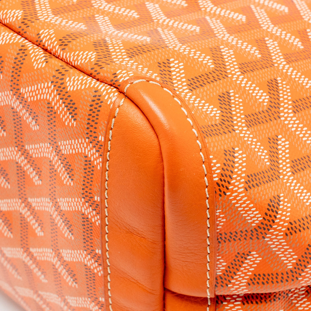 Goyard Artoise PM tote bag Goyardine canvas / calfskin orange SHW