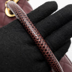 CHANEL MEDIUM COCO HANDLE WITH LIZARD HANDLE CAVIAR BURGUNDY GHW