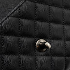 CHANEL SMALL COCO HANDLE CAVIAR / LIZARD HANDLE BLACK RUTHENIUM HARDWARE