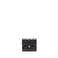 CHANEL CLASSIC FLAP WALLET LAMBSKIN BLACK GHW