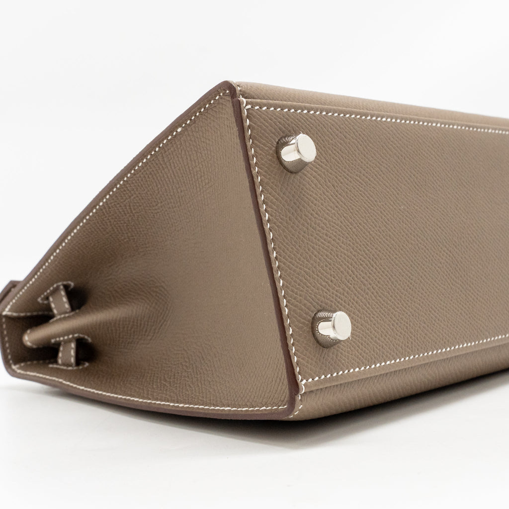 Hermes Kelly 25 Epsom etoupe SHW
