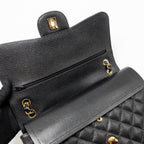 CHANEL JUMBO CLASSIC DOUBLE FLAP BAG CAVIAR BLACK GHW