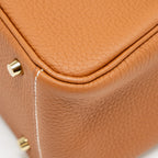 Hermes Mini Lindy Clemence Gold GHW