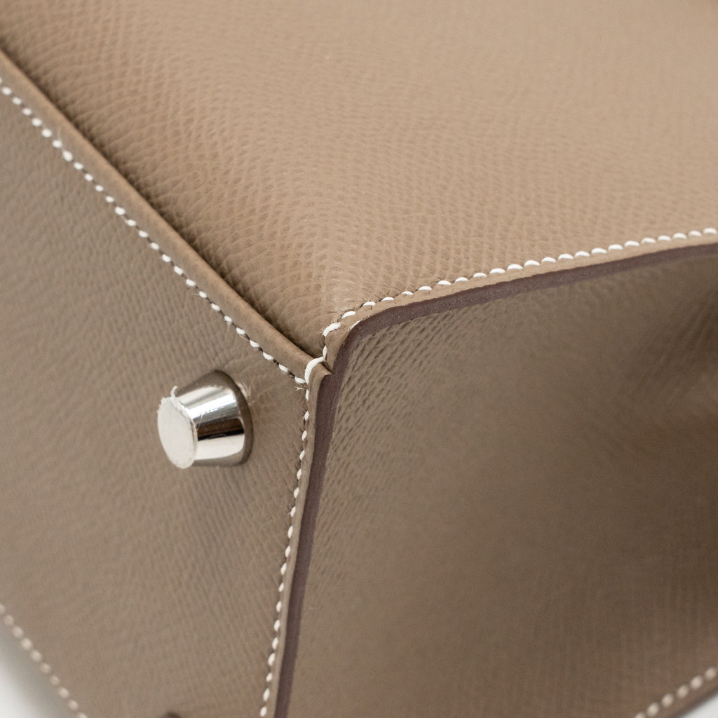 Hermes Kelly 25 Epsom etoupe SHW