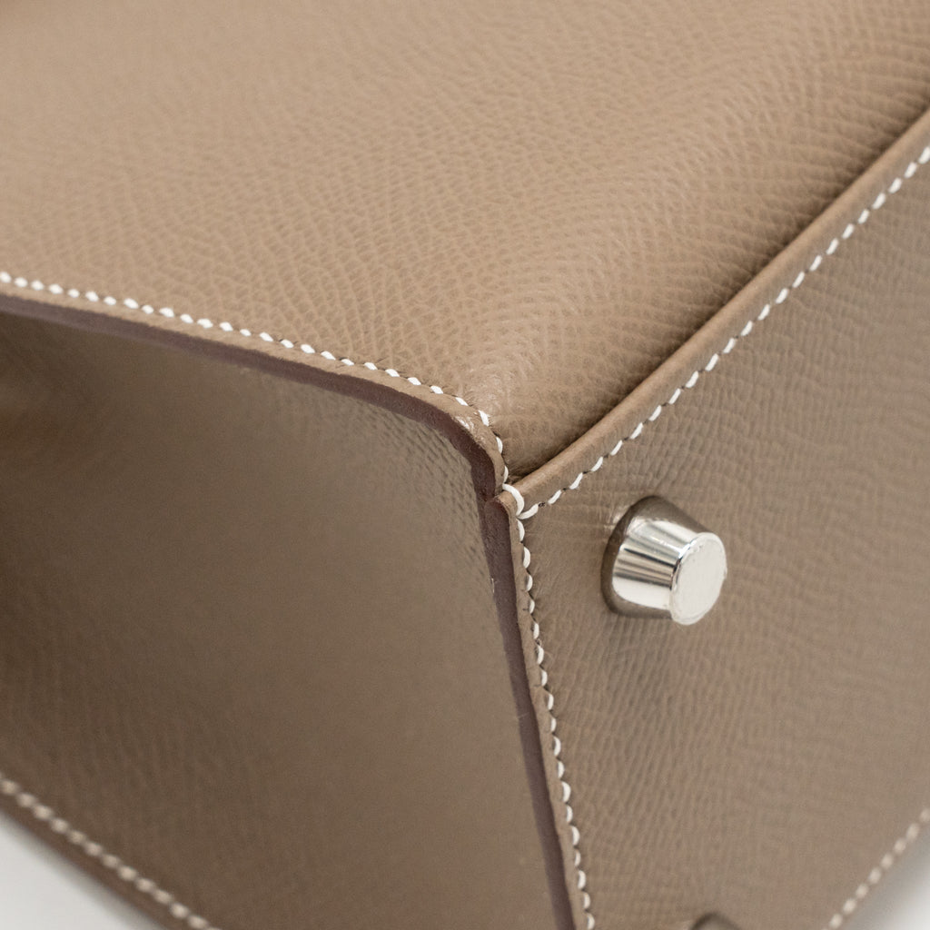 Hermes Kelly 25 Epsom etoupe SHW
