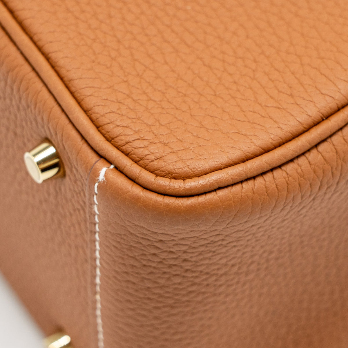 Hermes Mini Lindy Clemence Gold GHW