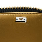 CHANEL 22A PEARL CRUSH LONG VANITY WITH CHAIN LAMBSKIN BLACK GHW