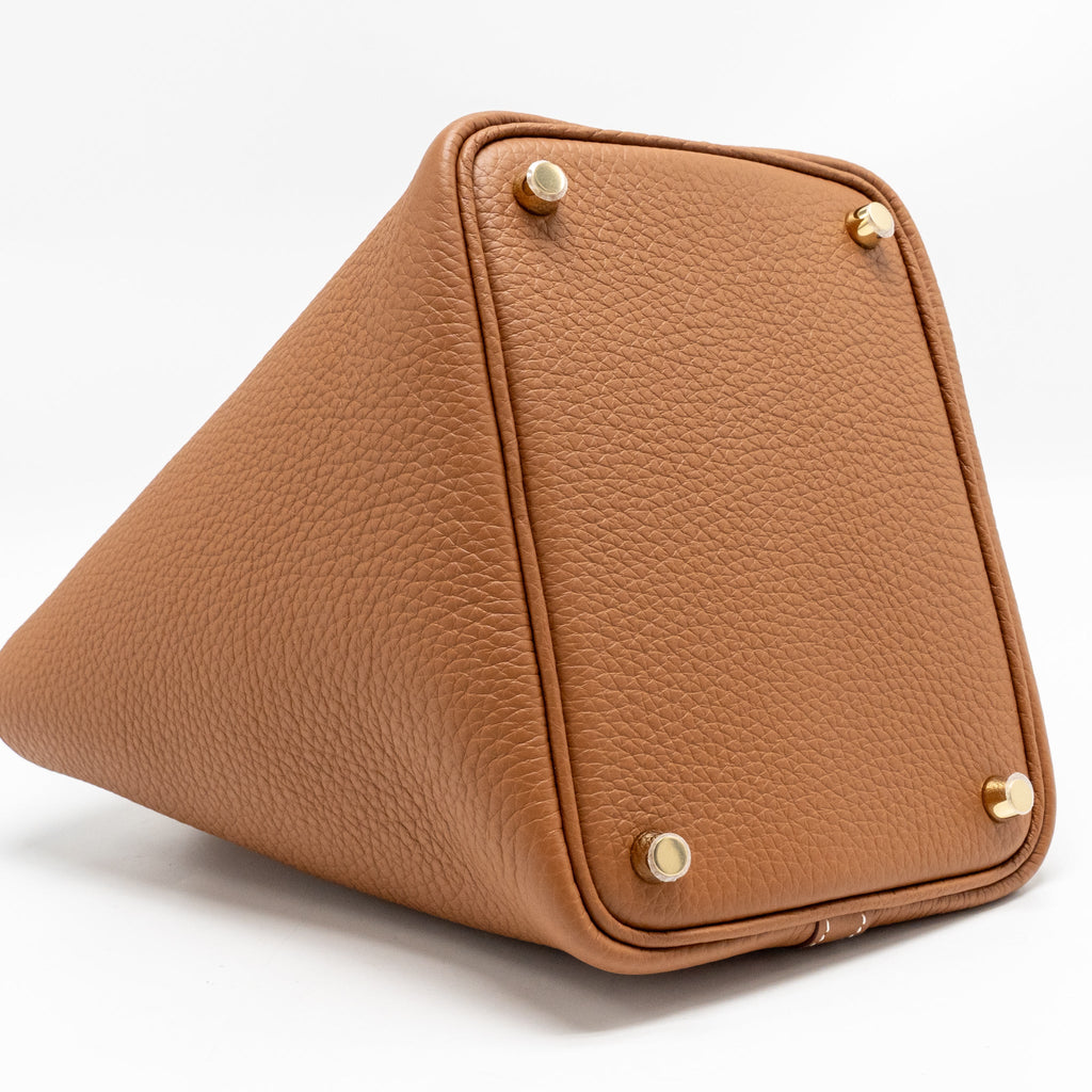 Hermes picotin 18 lock bag clemence gold GHW