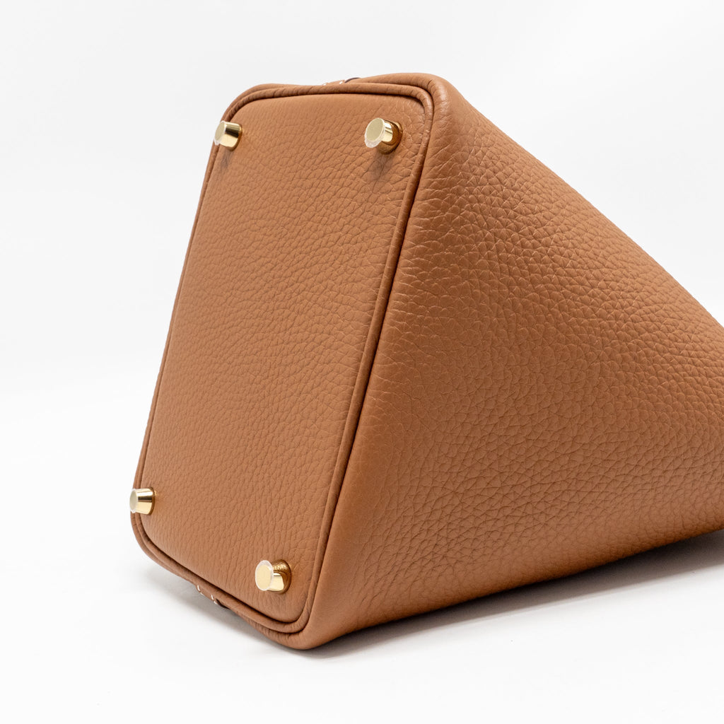 Hermes picotin 18 lock bag clemence gold GHW
