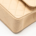 CHANEL MEDIUM CLASSIC DOUBLE FLAP CAVIAR BEIGE GHW