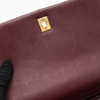 CHANEL MEDIUM COCO HANDLE WITH LIZARD HANDLE CAVIAR BURGUNDY GHW