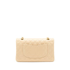 CHANEL CLASSIC DOUBLE FLAP BAG CAVIAR BEIGE GHW