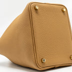 Hermes picotin 18 lock bag Clemence biscuit GHW