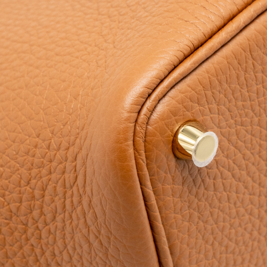 Hermes picotin 18 lock bag clemence gold GHW