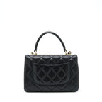 CHANEL TRENDY CC FLAP BAG LAMBSKIN BLACK LGHW