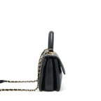 CHANEL TRENDY CC FLAP BAG LAMBSKIN BLACK LGHW