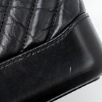 CHANEL CHEVRON SMALL GABRIELLE HOBO BAG CALFSKIN BLACK MULTICOLOR HARDWARE