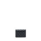CHANEL MINI FLAP BAG WITH CAMELLIA CHAIN LAMBSKIN BLACK LGHW