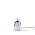 CHANEL 21K COCO HANDLE CAVIAR LILAC/ LIGHT PURPLE LGHW