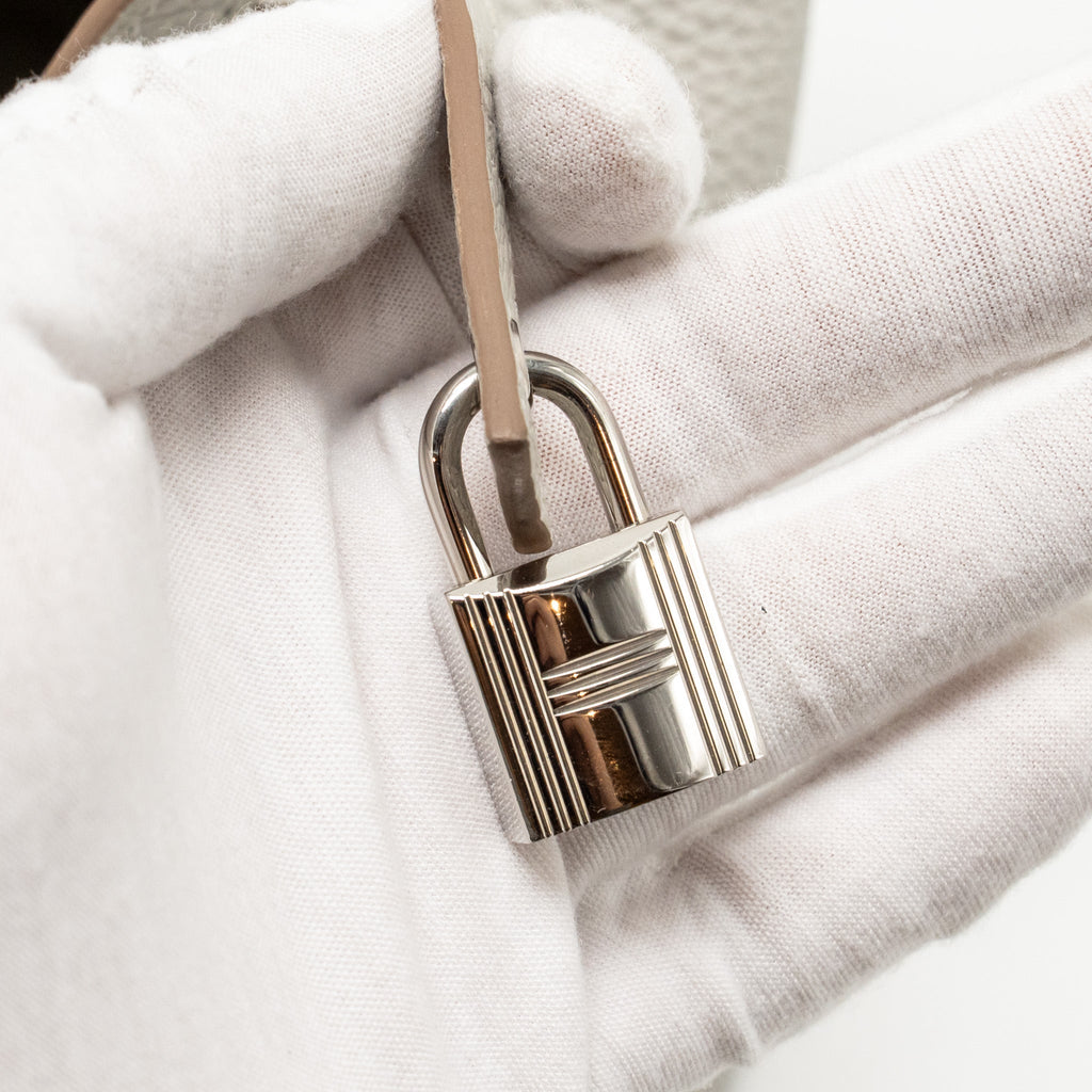 Hermes Picotin 18 Lock Bag Clemence Gris Perle SHW