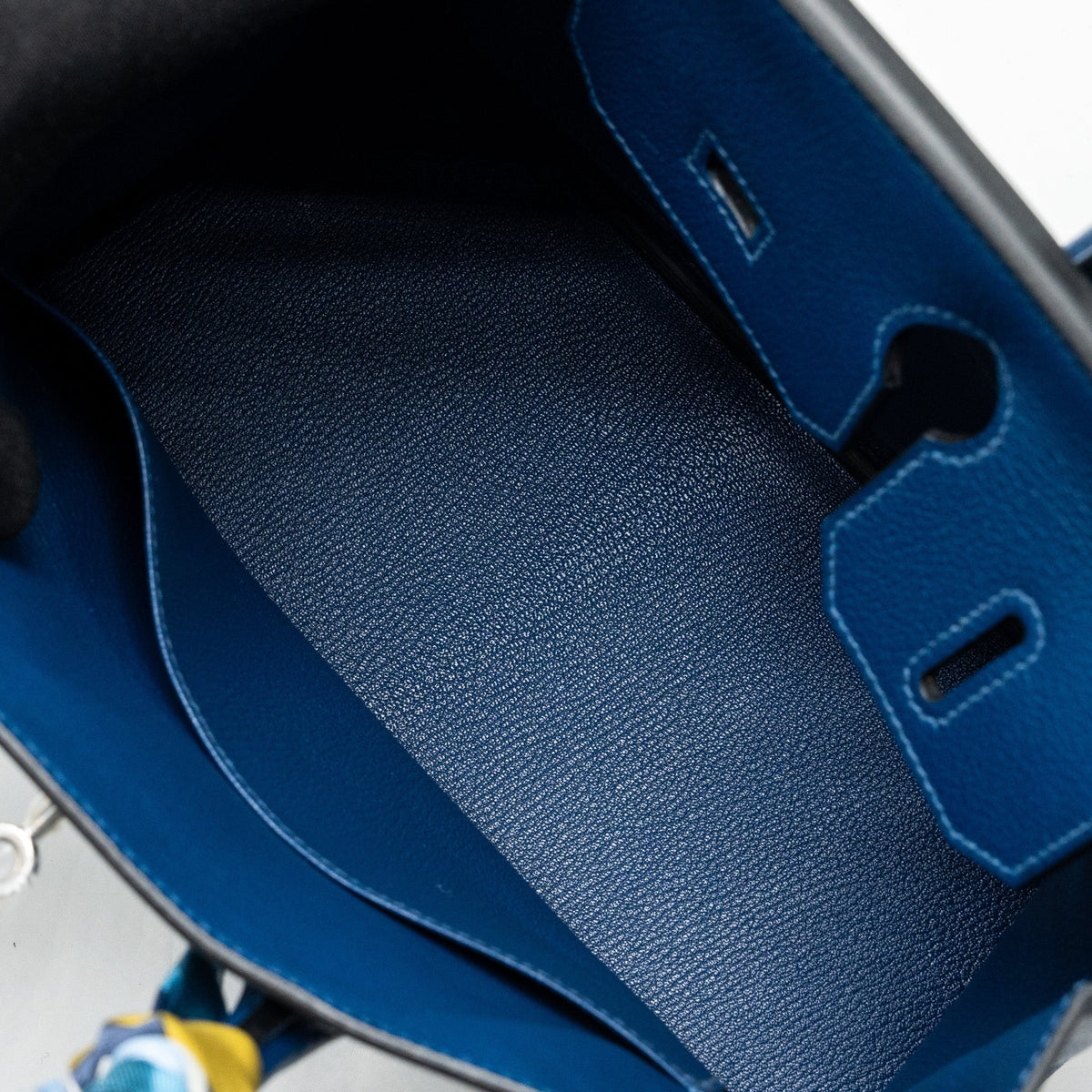 Hermes Birkin 30 Taurillon Novello S4 Deep Blue SHW