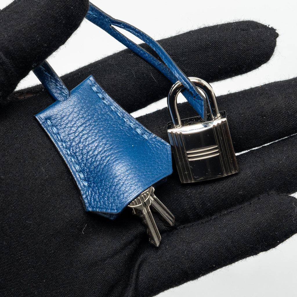 Hermes Birkin 30 Taurillon Novello S4 Deep Blue SHW