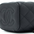 CHANEL MINI VANITY WITH CHAIN CAVIAR BLACK LGHW