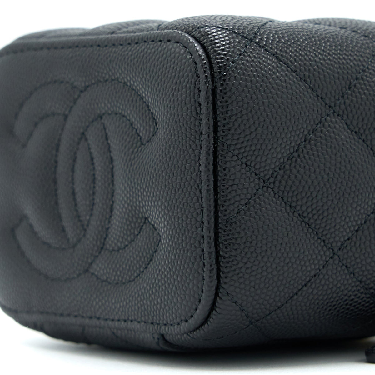 CHANEL MINI VANITY WITH CHAIN CAVIAR BLACK LGHW