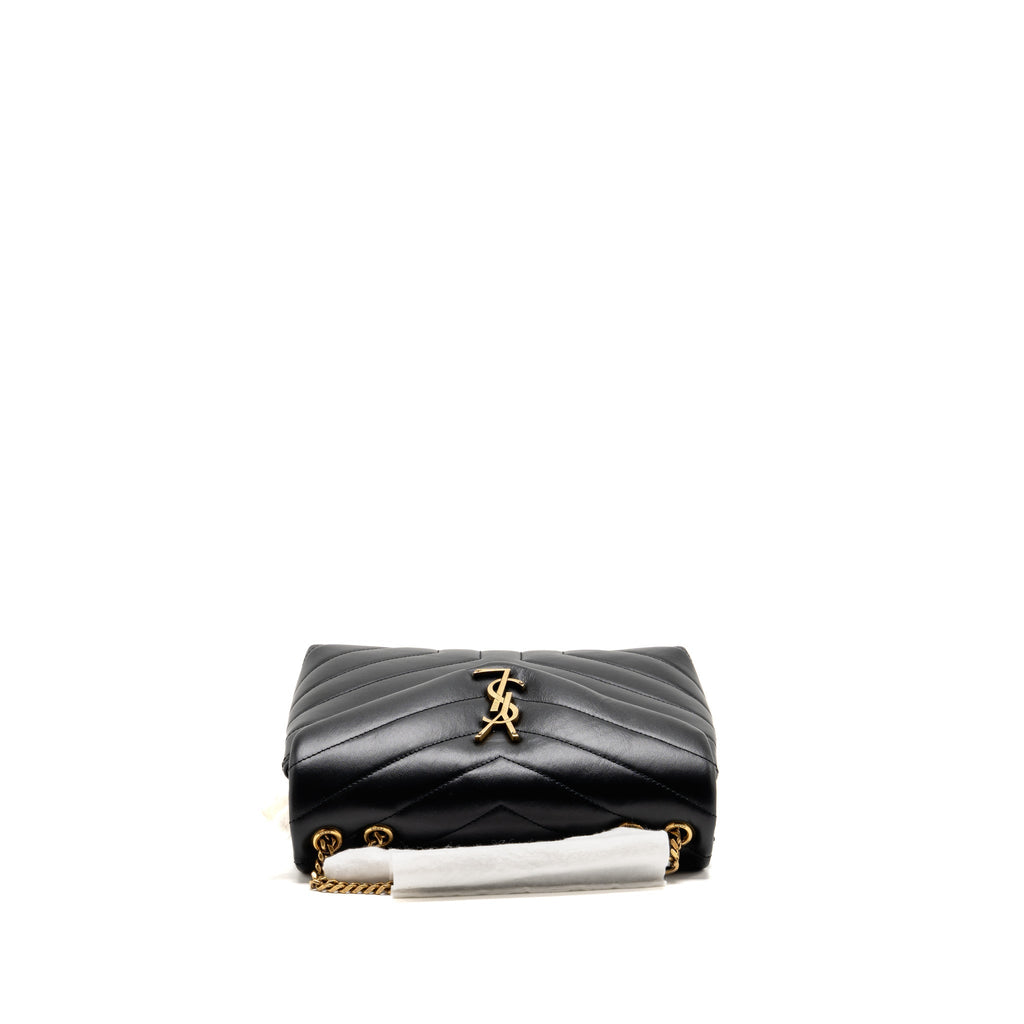 Saint Laurent Small Lou Lou flap bag calfskin black GHW