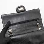 CHANEL SMALL 2.55 REISSUE FLAP BAG AGED CALFSKIN BLACK RUTHENIUM HARDWARE