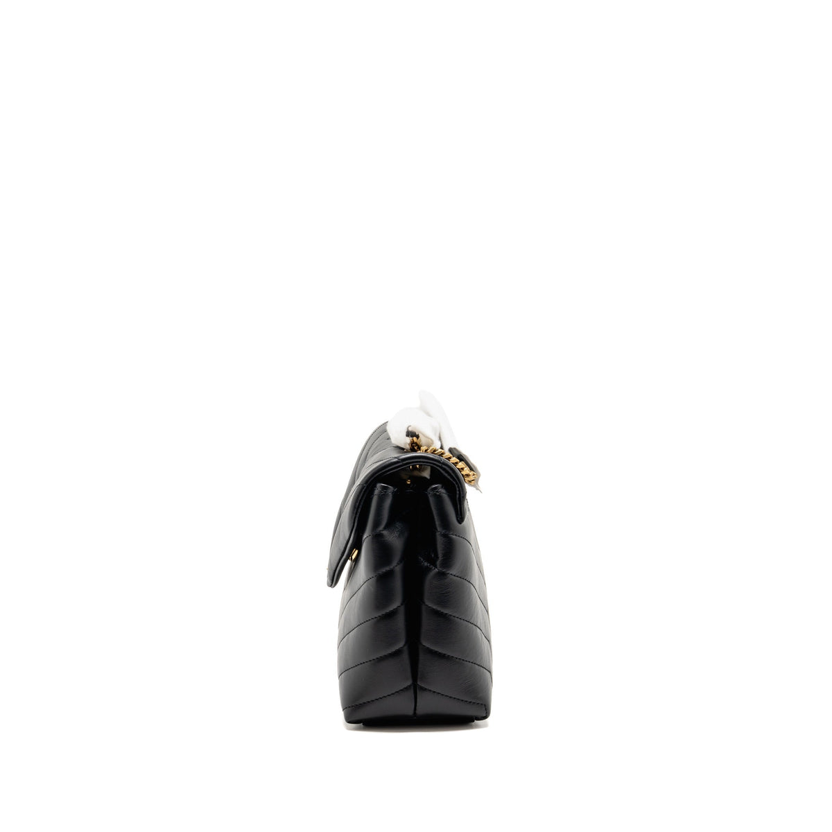 Saint Laurent Small Lou Lou flap bag calfskin black GHW