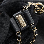 CHANEL MINI DUMA BACKPACK LAMBSKIN BLACK LGHW (MICROCHIP)
