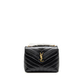Saint Laurent Small Lou Lou flap bag calfskin black GHW