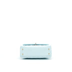 CHANEL 21K BABY BLUE COCO HANDLE SMALL (OLD MINI) 24CM LGHW (MICROCHIP)