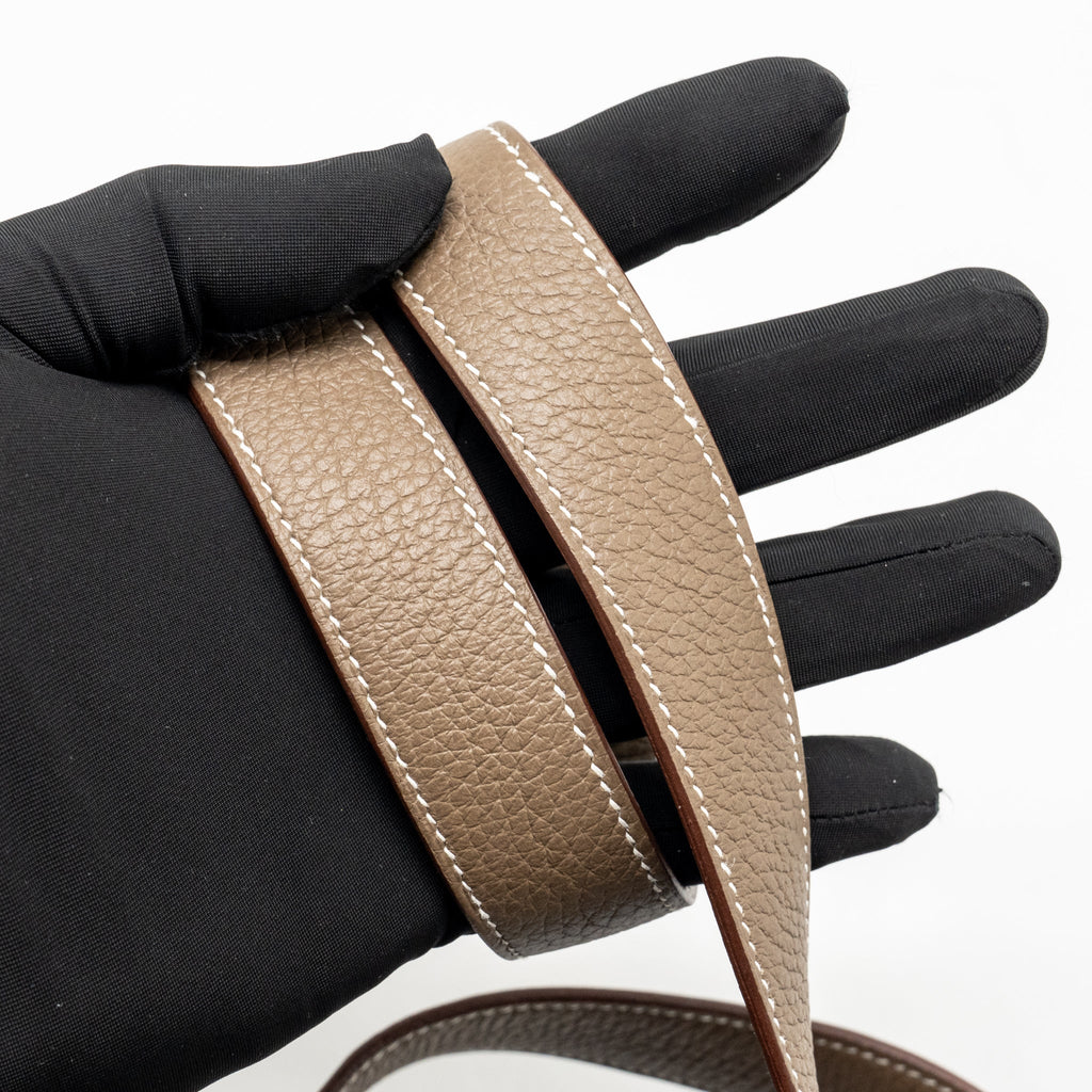 Hermes Mini Lindy Clemence Etoupe GHW