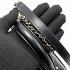 Chanel Top Handle Trendy CC Flap Bag Lambskin Black LGHW (Microchip)