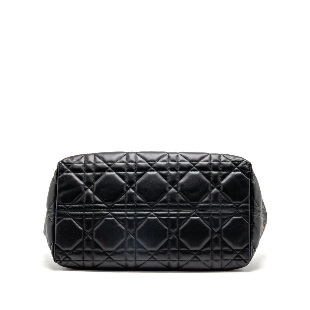 Dior Large Dior Toujours Bag Macrocannage Calfskin Black LGHW