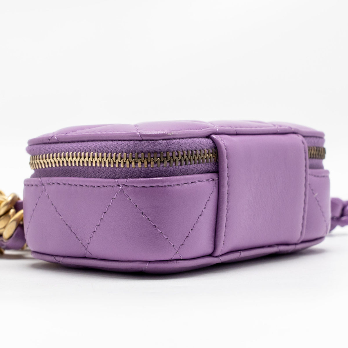 Chanel 22S CC Clutch with Chain Lambskin Purple GHW
