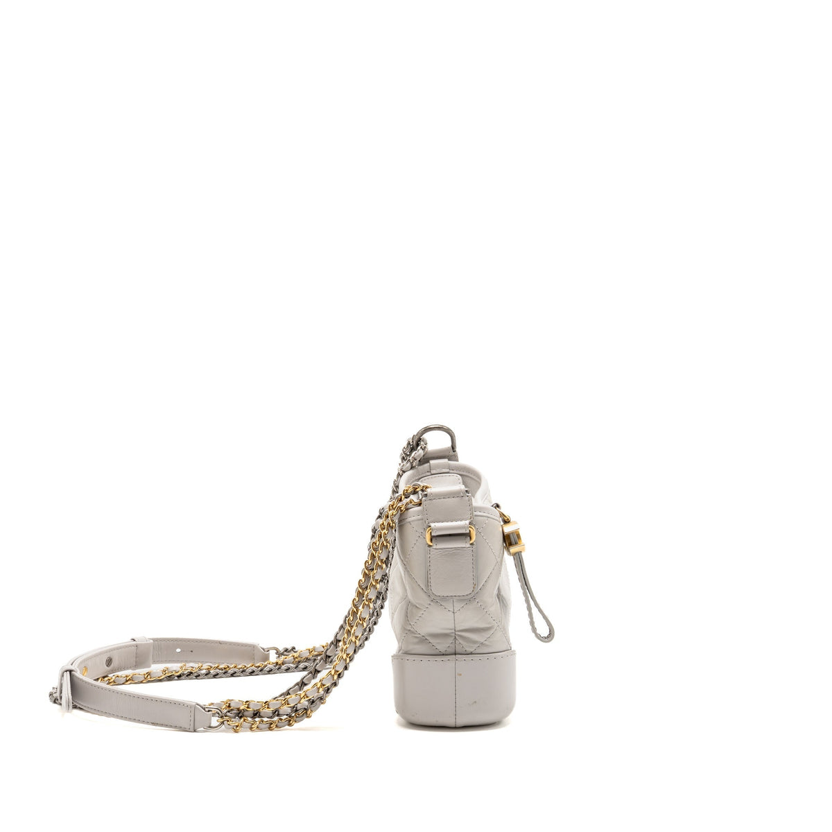 Chanel SMALL GABRIELLE HOBO BAG CALFSKIN GREY MULTICOLOUR HARDWARE