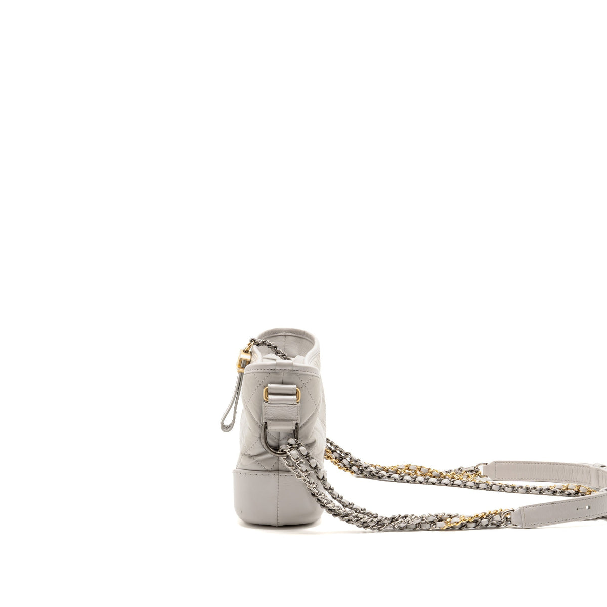Chanel SMALL GABRIELLE HOBO BAG CALFSKIN GREY MULTICOLOUR HARDWARE