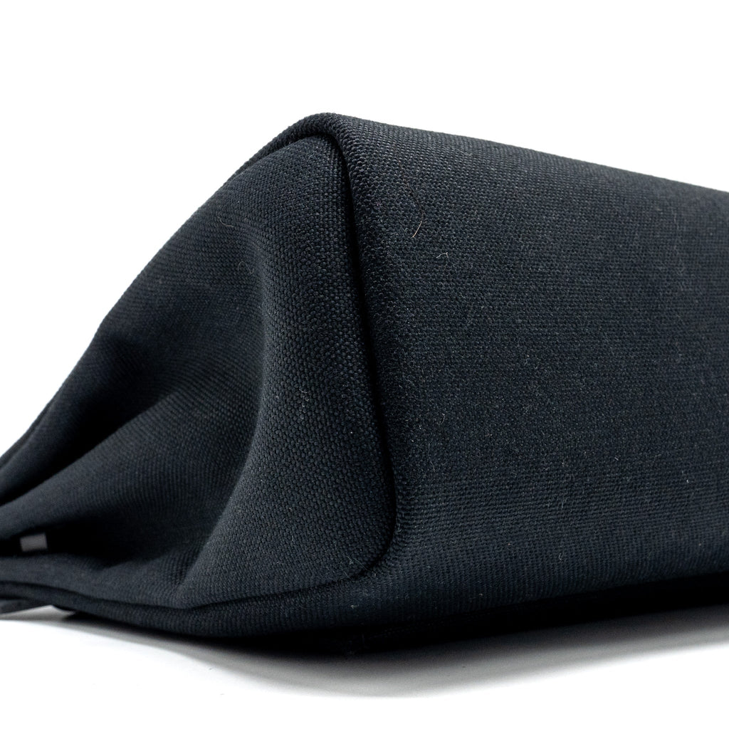 HERMES HERBAG 31 ZIP BAG CANVAS/HUNTER BLACK SHW