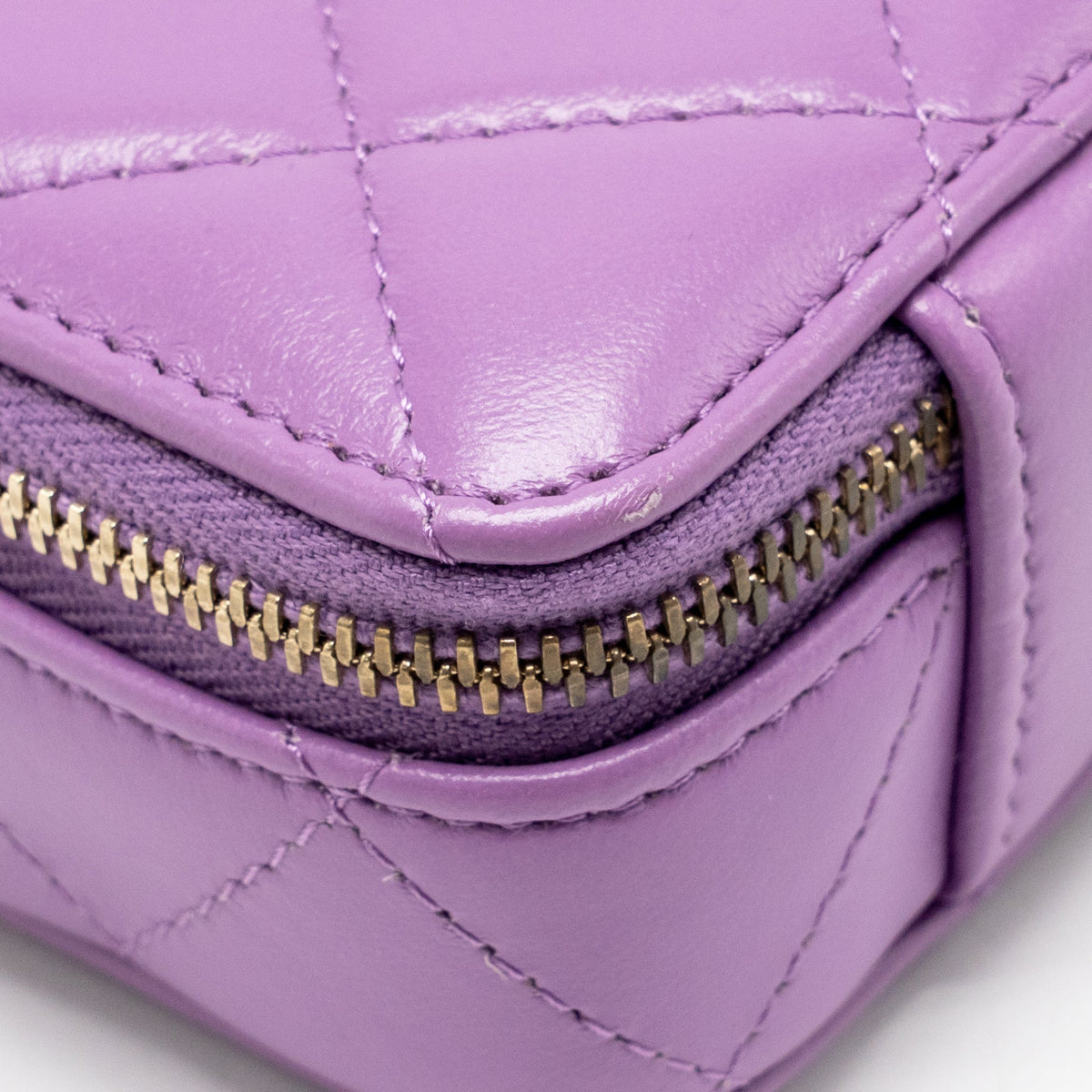 Chanel 22S CC Clutch with Chain Lambskin Purple GHW